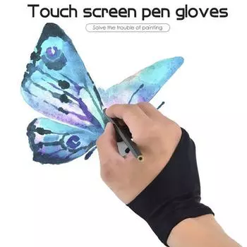 Screen Tablet Anti-Fouling Drawing Artist Two-fingers Anti-touch Glove M
