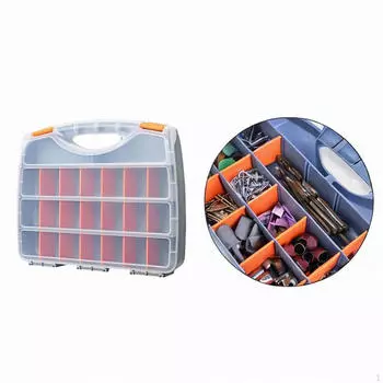Screw Carrying Case Auto Repair Tool Box Multi-use 21 Compartments Hardware Fitting Organiser for