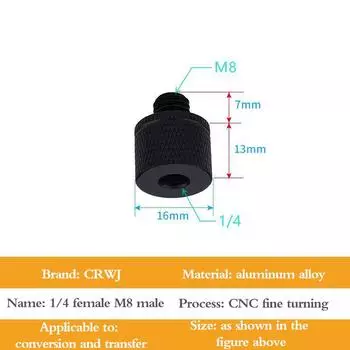 Screw Dual Nuts Tripod Mount Screw 1/Conversion 4 To M4 M5 M6 M8 M10 Inch Projector Bracket Adapter Converter