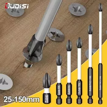 Screw Electric Screwdriver Set 25 50 65 70 90 150mm PH2 Anti Slip Magnetic Batch Head Cross High Hardness Hand Drill Bit