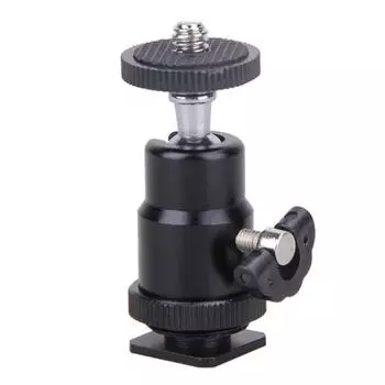 Screw Rotary Mount 360 Degree Tripod Ball Head Tripod Ballhead Holder Camera Tripod Flash Bracket чёрный