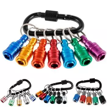 Screwdriver Bit Holder 1/4 Inch Hex Shank Keychain Bit Holder Extension Bar Drill Bit Holder Quick Change for Drill Bits 23pcs