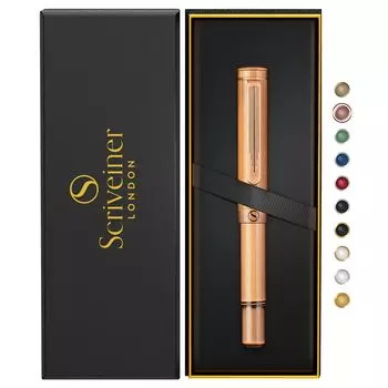 Scriveiner Brass EDC роскошная шариковая ручка потрясающая тяжелая карманная отполированная вручную матовая медная ручка Schmidt немецкого типа лучший пишущий инструмент подарочный набор для мужчин