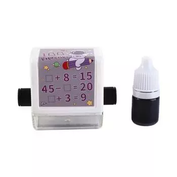 Scroll Questioner Arithmetic Filling Questioner Math Calculating Tool Arithmetic Rolling Stamp A(Random)