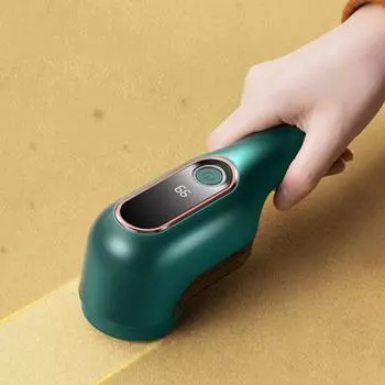 Scrub Easy Перезаряжаемый Удалятель Пыли Для Ткани Безопасный В Использовании Беспроводной Удалятель Пыли С Цифровой зелёный