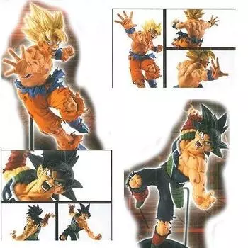 SCultures BIG Zoukei Tenkaichi Budokai 5 - CoPart 1 и Part 2 Son Goku & Bardock Dragon Ball 2 Набор типов фигурки