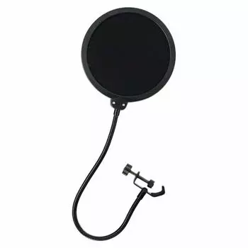 SD GAZER PF1 Pop Guard Поп-блокиратор Поп-фильтр Запись вокала Домашняя запись Распространение Используйте двойную структуру для чистой записи Черный