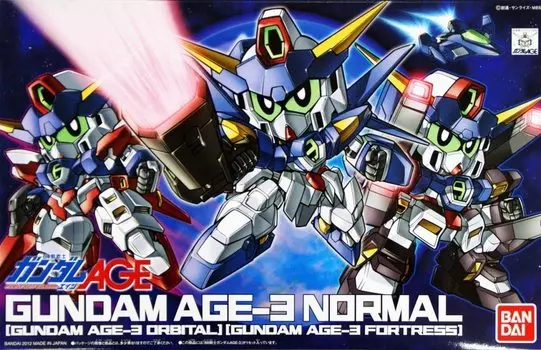 SD Gundam BB Senshi Mobile Suit Gundam AGE Gundam Fortress пластиковая модель №372 AGE-3 (Нормальный Орбитальный) Цветовая кодировка