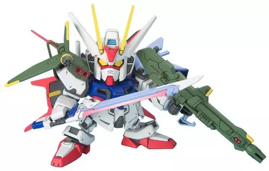 SD Gundam BB Senshi Strike Gundam Striker Оружейная система Пластиковая модель №259 Цветовая кодировка