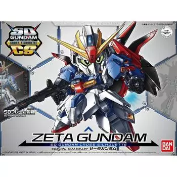 SD Gundam Cross Silhouette Zeta Gundam пластиковая модель с цветовой кодировкой