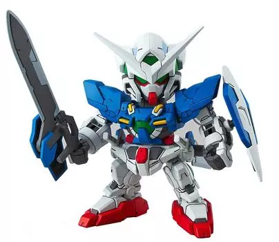 SD Gundam EX Standard Mobile Suit Gundam 00 Gundam Exia plastic model color-coded