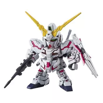 SD Gundam EX Стандартный мобильный костюм Gundam UC Unicorn Gundam (Режим уничтожения) Пластиковая модель с цветовой маркировкой.