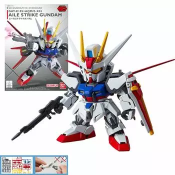 SD Gundam EX Стандартный мобильный костюм Gundam SEED Ale Strike Gundam пластиковая модель Цветовая кодировка