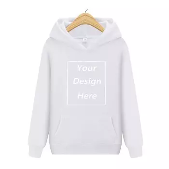 Сделай сам 02 Персонализированная кастомизация вашего собственного дизайна логотипа Удобное сочетание цветов для мужчин и женщин Худи S