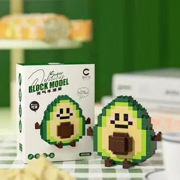 Сделай сам 3D Модель Кирпичики АБС Пластик Пазл Сборная Игрушка Креативные Сборные Игрушки Подарок avocado