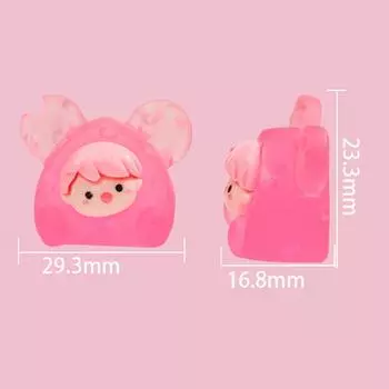 Сделай сам 3D моделирование миниатюрные ювелирные аксессуары светящийся милый сыр кулон игрушка зелёный