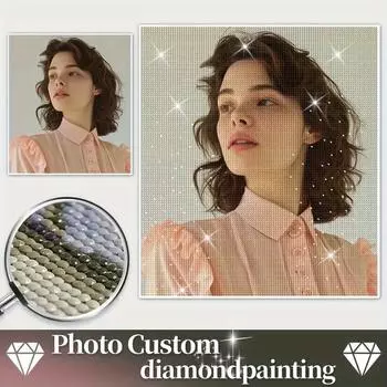 Сделай сам алмазная картина фото на заказ полная круглая вышивка крестом алмазная вышивка стразами картины 30x40cm