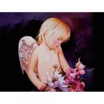 DIY Алмазная картина Ангел Полная дрель Мозаика Смола Наклеенная вышивка крестиком Наборы для домашнего декора 20X30CM