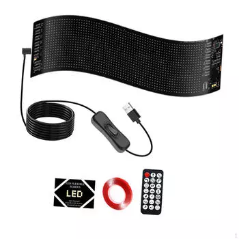 Сделай сам Автомобильный Динамический Светодиодный Умный Цветной Глаз Лампа Глаза Огни Гибкий Экран для Вечеринки Окно