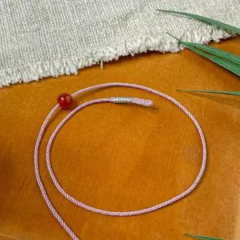 Сделай сам Чрезвычайно тонкий 1 мм шнурок Браслет на щиколотку из бусин удачи Ремешок для переноски Sprinkled Silver Kite