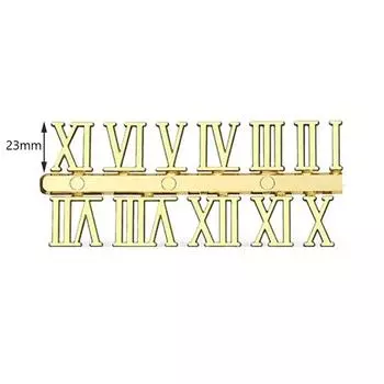 Сделай сам Цифры для часов Римские цифры Кварцевые стрелки Настенные часы Запасные части Gold Roman Numeral