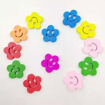 Сделай сам деревянные пуговицы швейные принадлежности ручная работа деревянные поделки украшения детская одежда 100 шт сливы форма улыбка пуговицы 20mm