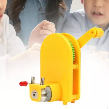 Сделай сам генератор с ручным приводом обучающая игрушка портативный съемный стержень здание для науки