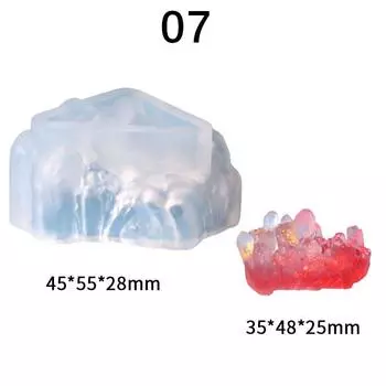 Сделай сам Кристальная Эпоксидная Смола Форма Кристальный Кластер Камень Силиконовая Форма