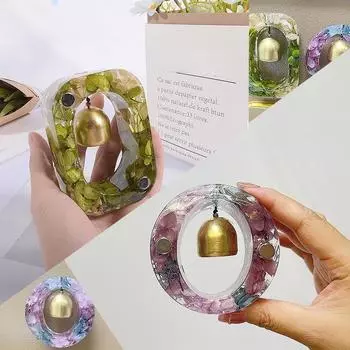 Сделай сам Кристальная капельница Смола Гипс Ароматерапия Силиконовая форма Овальная Шестиугольная Прямоугольная Любовь Дверной звонок Силиконовая форма Only One Bell