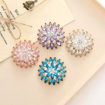 Сделай сам кристалл драгоценный камень цветок аксессуары сплав ювелирные изделия аксессуары чехол для мобильного телефона алмаз задняя наклейка материал DIY Crystal Gem Flower