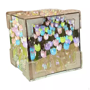 Сделай сам кубическую зеркальную лампу, ночные светильники-украшения для друзей, подарки для подростков