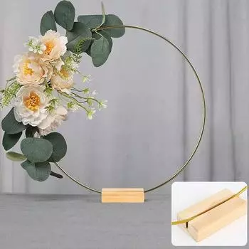 Сделай сам металлическая деревянная основа гирлянда свадебный банкет центральный элемент гирлянда ручной работы невесты ручные украшения рождественский свадебный банкет декор