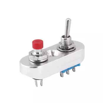 Сделай сам Мотоциклетный Руль Зажигание Двигателя Запуск Стоп Рычаг Серебристый Переключатель 12В