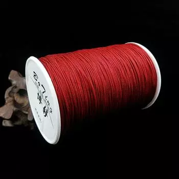 Сделай сам Нет. 72 500 M Вязаная вручную веревка из нефритовой нити Jujube Red