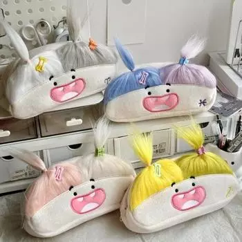 Сделай сам пенал органайзер сумка для хранения коробка большой емкости длинные волосы улыбающаяся кукла красочный мультяшный пенал Sagittarius