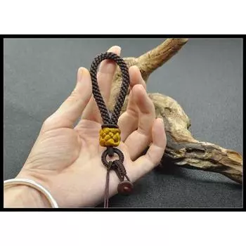 Сделай сам Плетеные вручную поделки Толстая игрушка Рукоятка Ремешок для переноски Веревка для нефритового кулона Мужской Гань Цзюньпин C33 D only lanyard