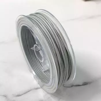 Сделай сам Плетеный Кожаный Шнур Корейская Ручная Работа Вощеная Нить Silver Gray(24#)