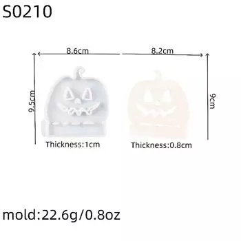 Сделай сам Полый тыквенный подсвечник-вставка Силиконовая форма Цемент Гипс Глина Литье Смола Декоративная форма Украшение для дома белый