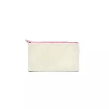 Сделай сам Пустая холщовая сумка на молнии Хранение файлов Студенческая сумка для карандашей Сумки для рукоделия Холщовая косметичка Сумки для подарков ручной работы 3PCS розовый