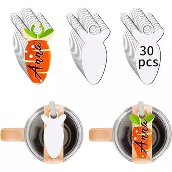 Сделай сам пустая табличка из МДФ для стакана 40 унций термоперенос сублимационные таблички с именами персонализированные бирки из ДВП декор 6