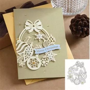 Сделай сам рождественская снежинка висит фруктовая комбинация Металлический тисненый нож из углеродистой стали высечка для резки бумаги высечка для травления режущий нож высечка серебряный