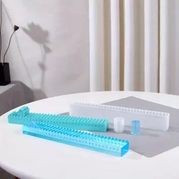 Сделай сам Ручная работа Кристальная Эпоксидная смола Форма Календарь Настольный Силиконовая форма