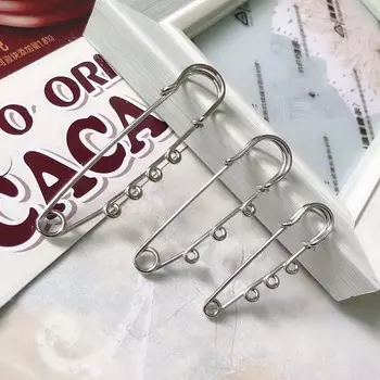 Сделай сам с 3 отверстиями железный шарф для платья элегантные аксессуары английская булавка корсаж броши булавка 5cm бронзовый