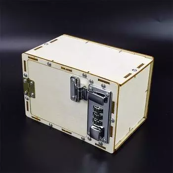 Сделай сам сейф сейф машина изобретение научный эксперимент деревянный пароль коробка игрушки для детей сборка модель сделать