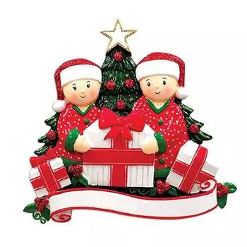 Сделай сам Семейная статуэтка Рождественские украшения для дома Рождество Новый год 2022 Рождественское украшение на елку