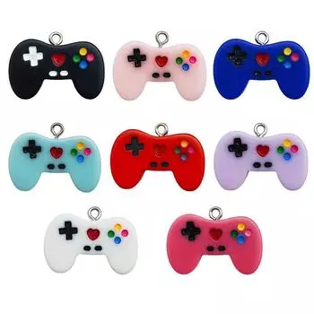 Сделай сам серьги и брелок для игровой консоли из смолы, подвесные аксессуары 1 x 28x19mm, 1.8g resin game controller