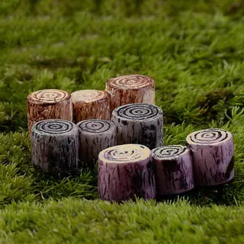 Сделай сам сказочный сад миниатюрный смоляной пень мостик микро ландшафтный декор