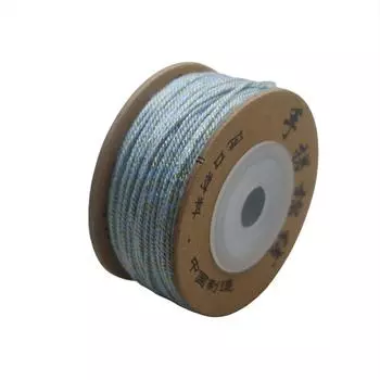 Сделай сам, тибетские бусины Будды из хлопковой нити 1.0 Plus Gold Silk, натертые вручную, красное сандаловое дерево, браслет Wenwan Jade, нить для плетения из бусин и кисточек Gold paper hand rubbed cotton небесно-голубой