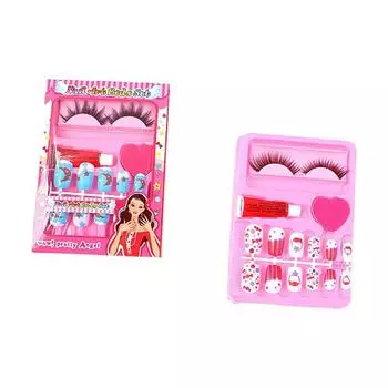 Сделай сам украшения для ногтей, накладные ресницы, пилочка для ногтей, накладные ногти с полным покрытием, детские мультяшные накладные ногти B