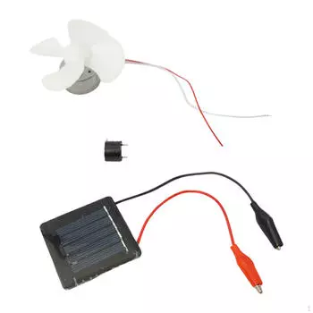 Сделай сам Вентилятор Двигатель постоянного тока Эксперимент с солнечной энергией Детские поделки Самостоятельная сборка Научный набор